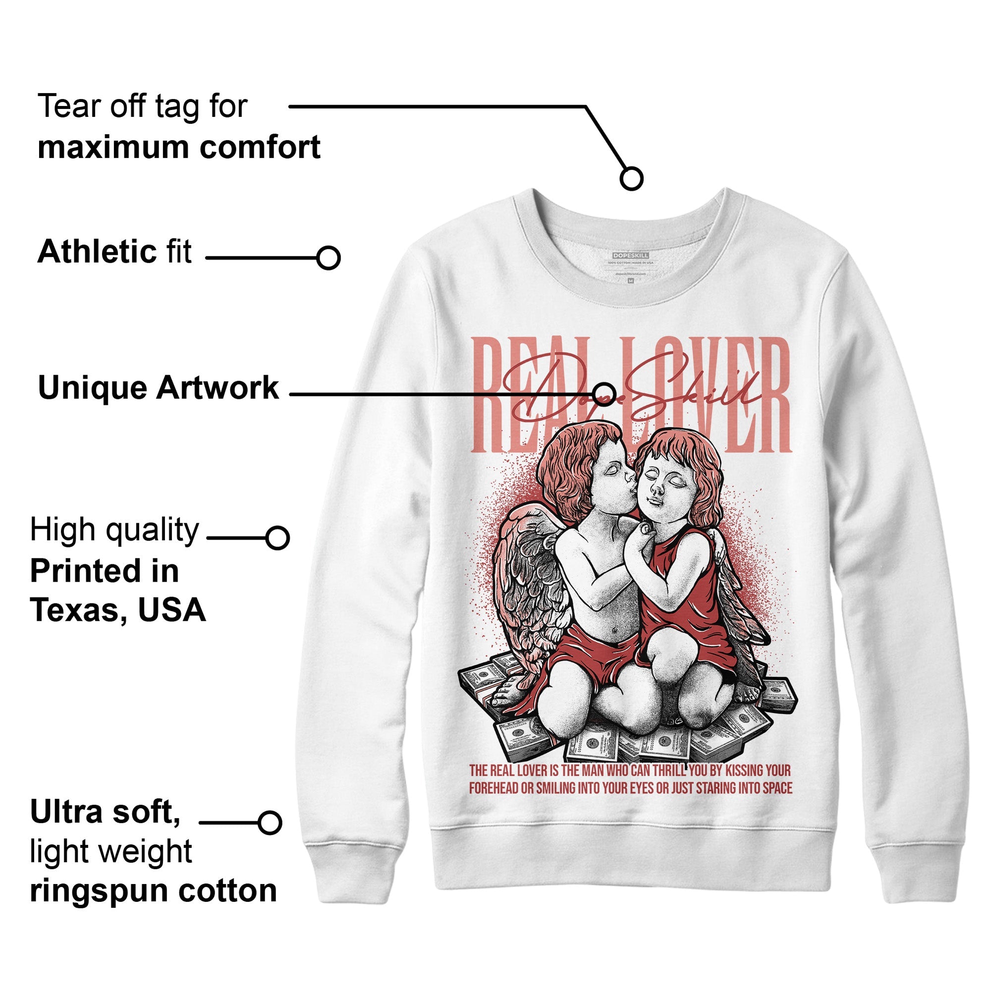 Dune Red 13s superstreetwear Sweatshirt Real Lover Graphic
