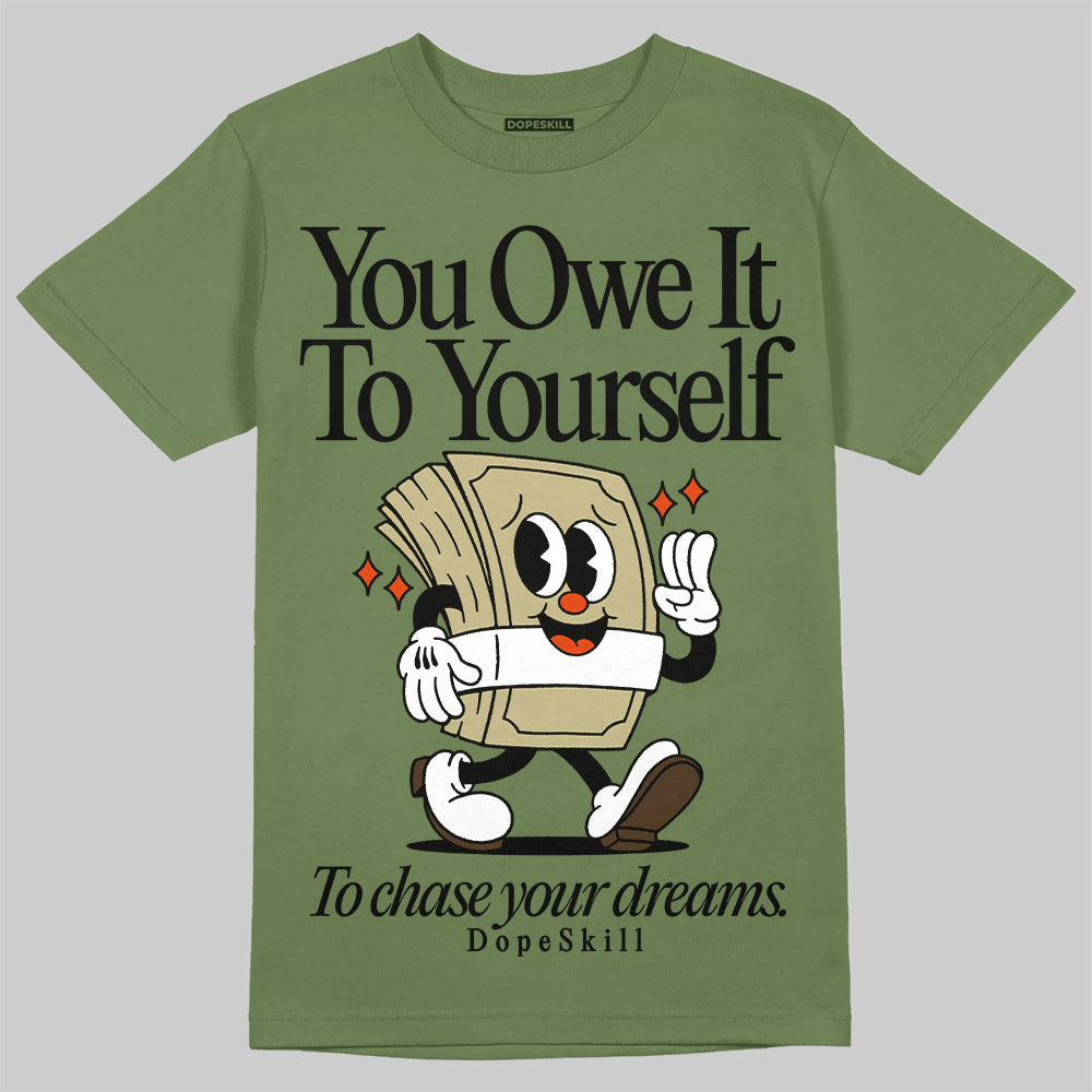 Olive Collection superstreetwear Olive T-shirt Owe It To Yourself Graphic