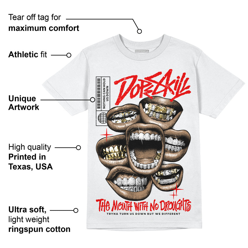 Red Cement 4S superstreetwear T-Shirt The Mouth With No Droughts Graphic