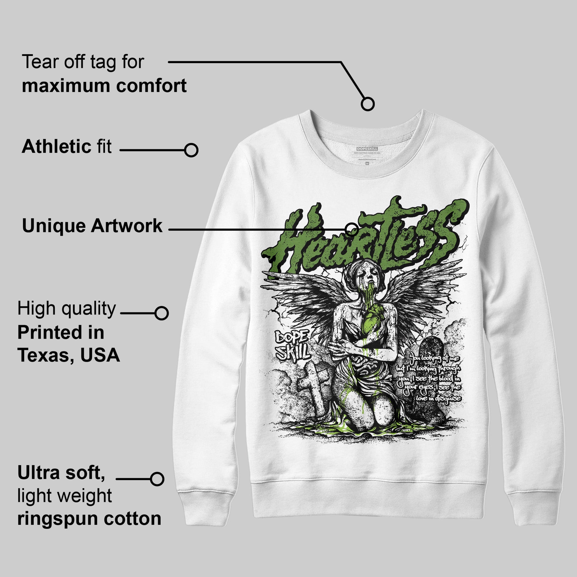 Dunk 'Chlorophyll' superstreetwear Sweatshirt Heartless Graphic