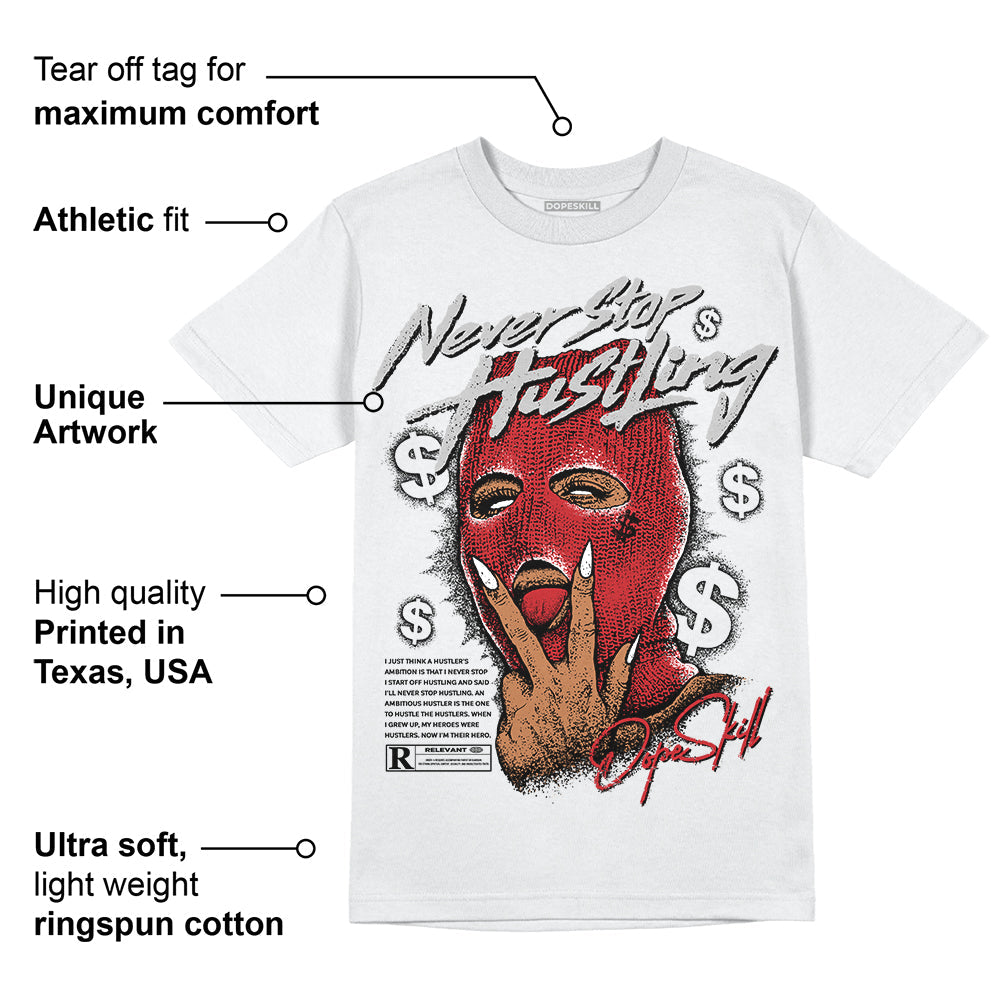Red Taxi 12s superstreetwear T-Shirt Never Stop Hustling Graphic