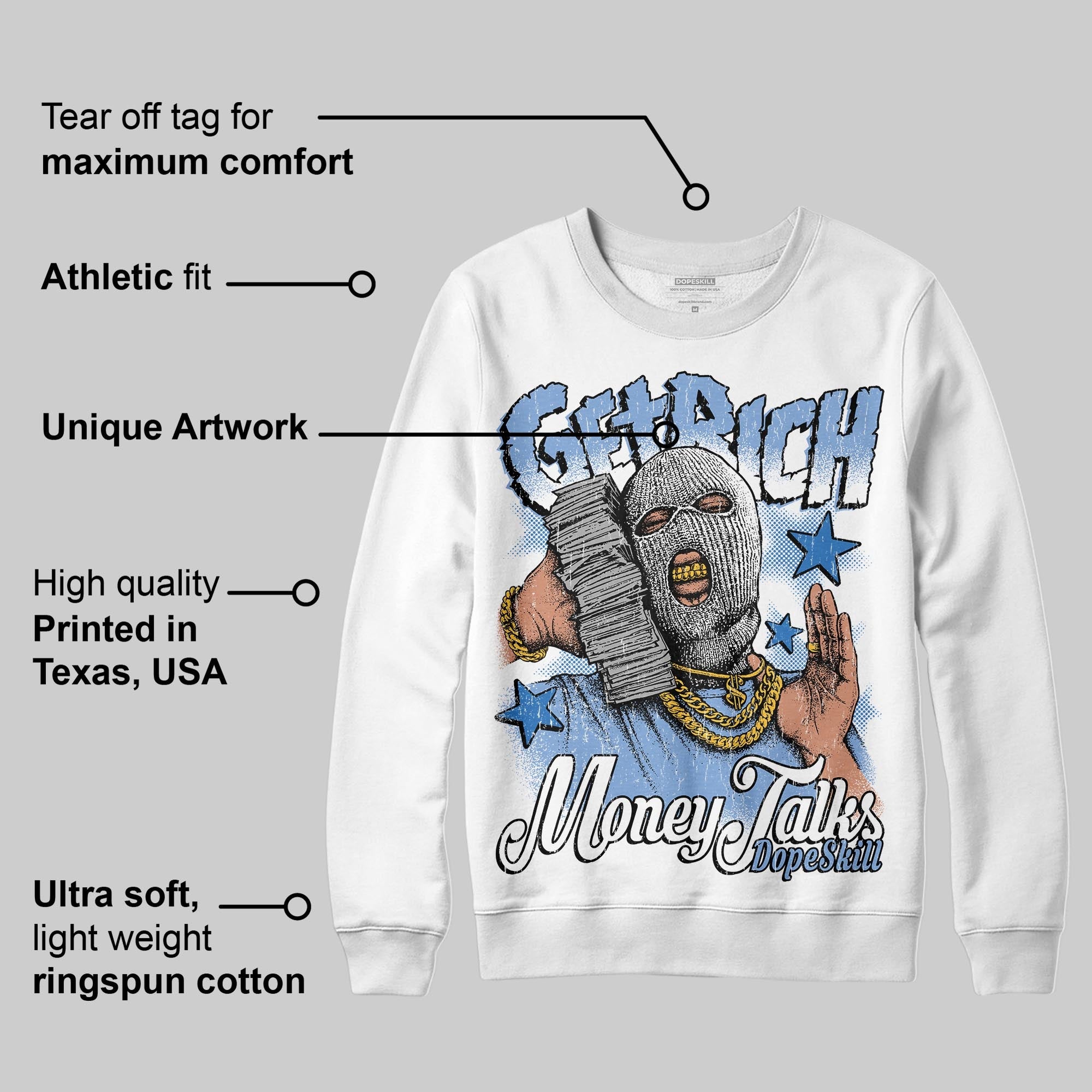 Forget Me Not 4s superstreetwear Sweatshirt Get Rich Graphic