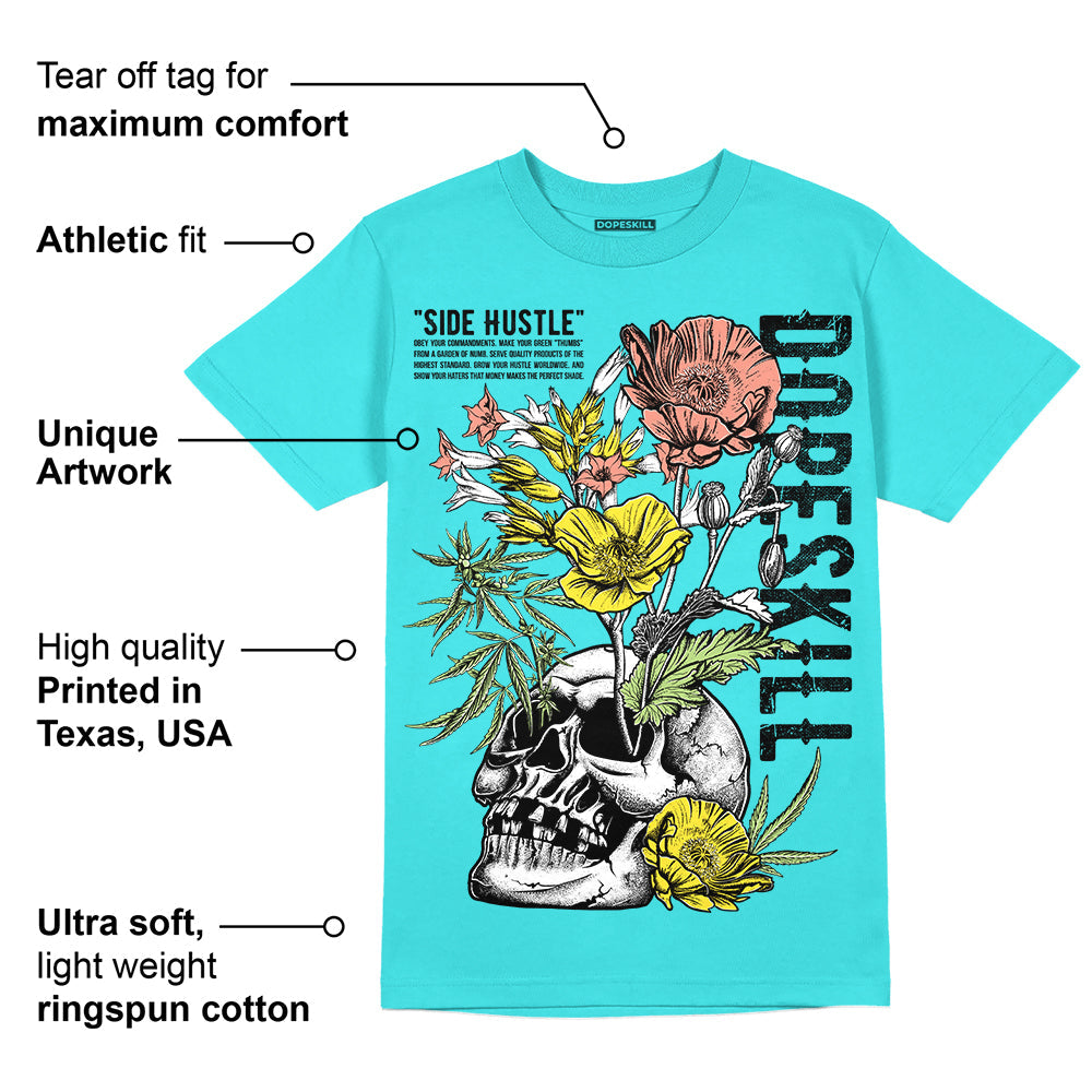 Cyan Burst 9060 superstreetwear Virtual Blue T-Shirt Side Hustle Graphic