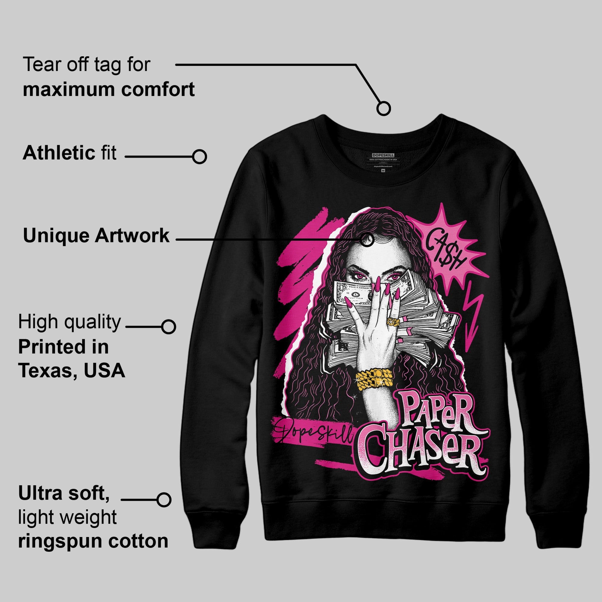 Rick RO Pink Leather Sneakers superstreetwear Sweatshirt NPC Graphic