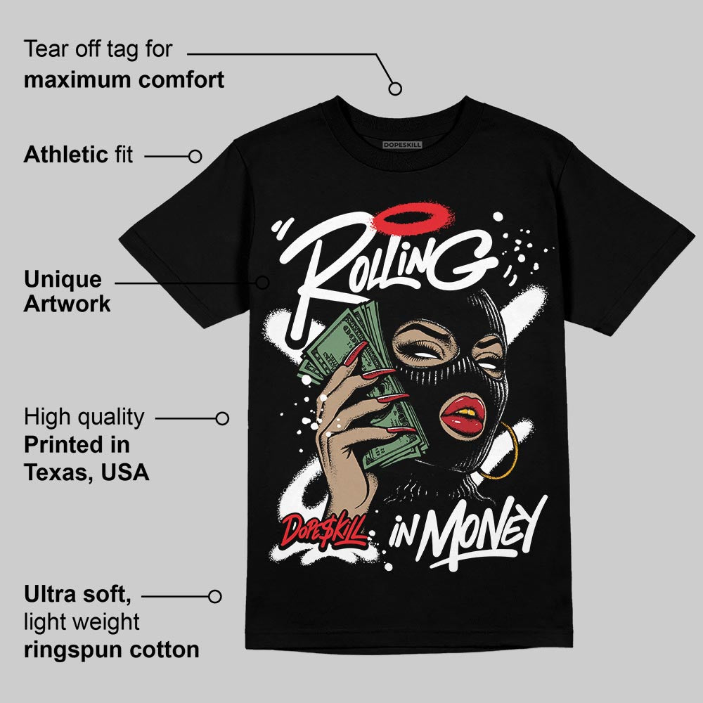 Black and White Collection superstreetwear T-Shirt Rolling in Money Graphic