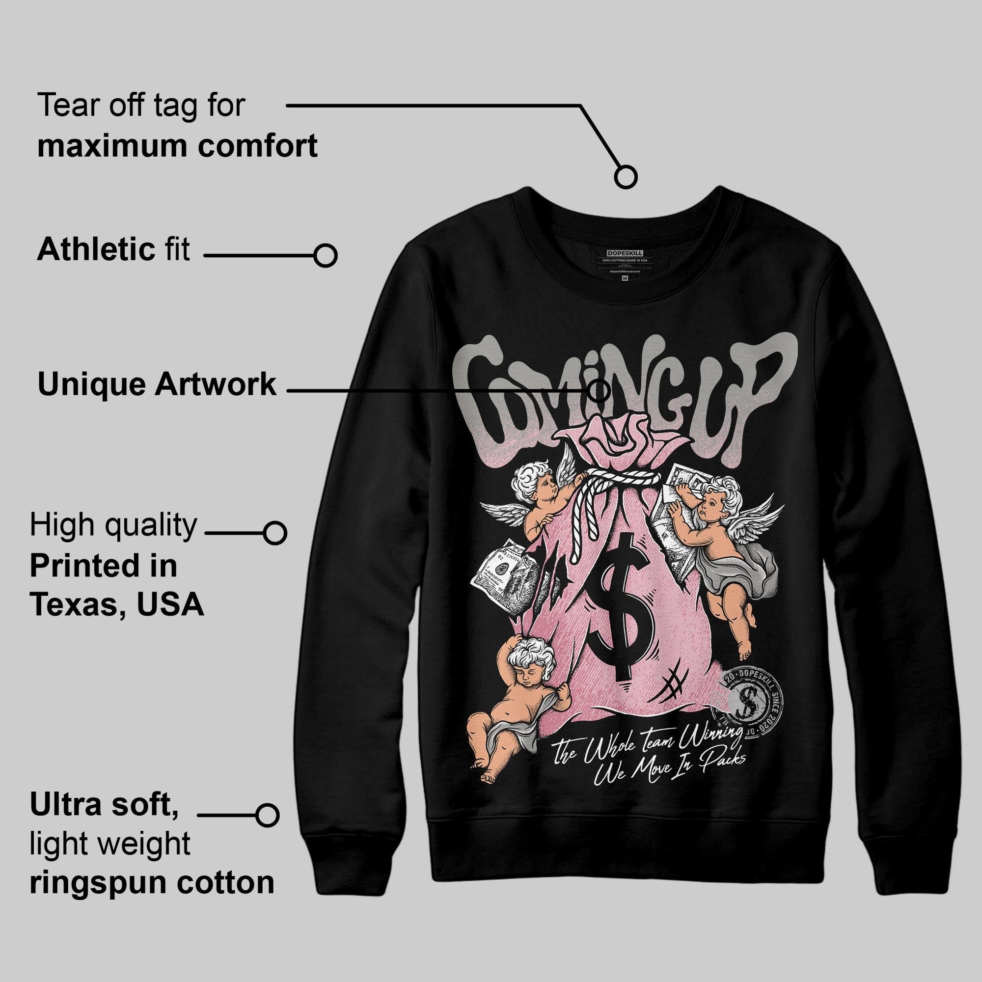 Max 95 OG ¡°Pink Foam¡± superstreetwear Sweatshirt Money Bag Coming Up Graphic