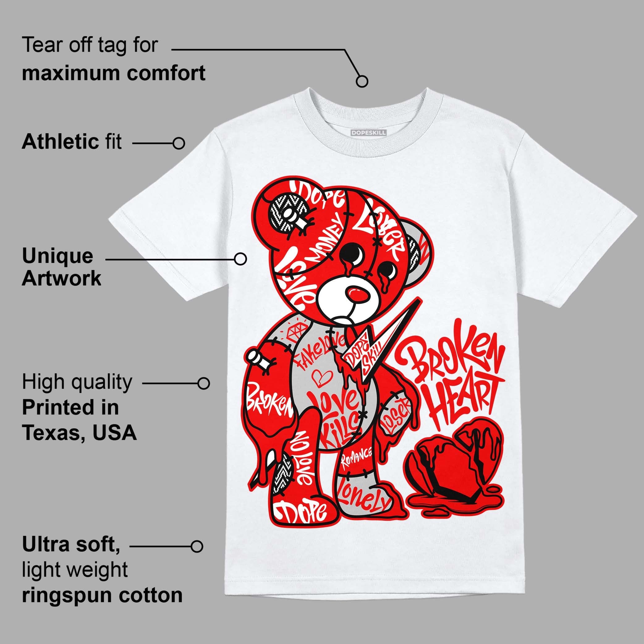 Cherry 12s superstreetwear T-Shirt Broken Heart Graphic