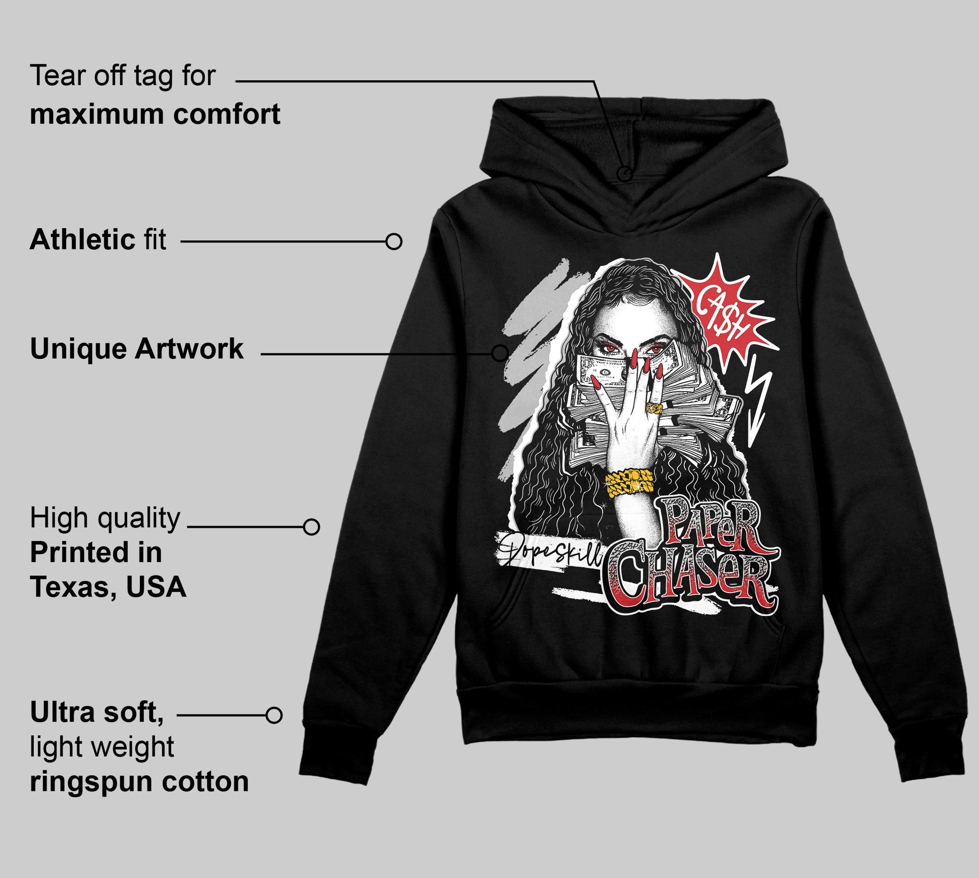 Black Cement 3s superstreetwear Hoodie Sweatshirt NPC Graphic