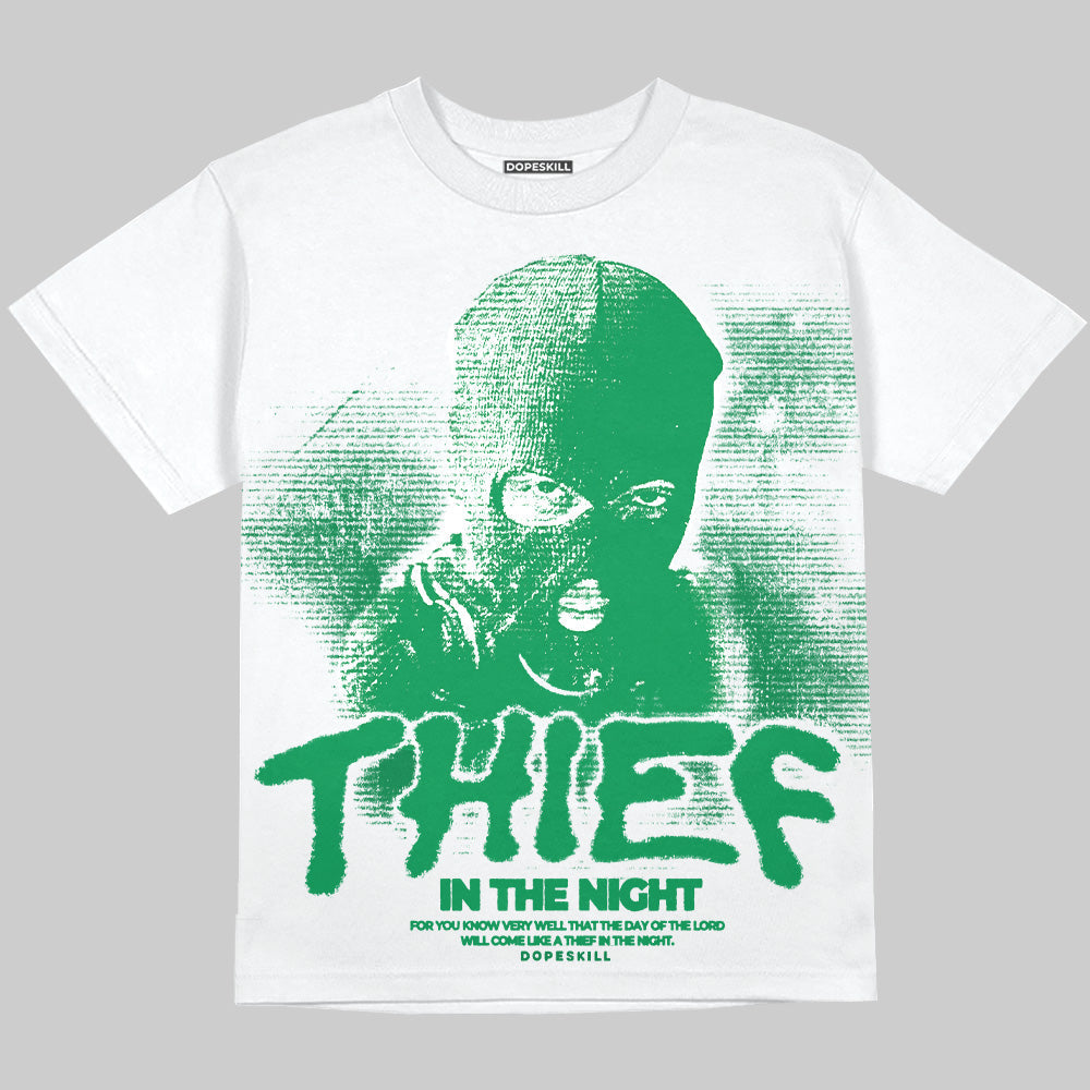 Green Collection superstreetwear Oversize Print T-Shirt Thief In The Night Graphic