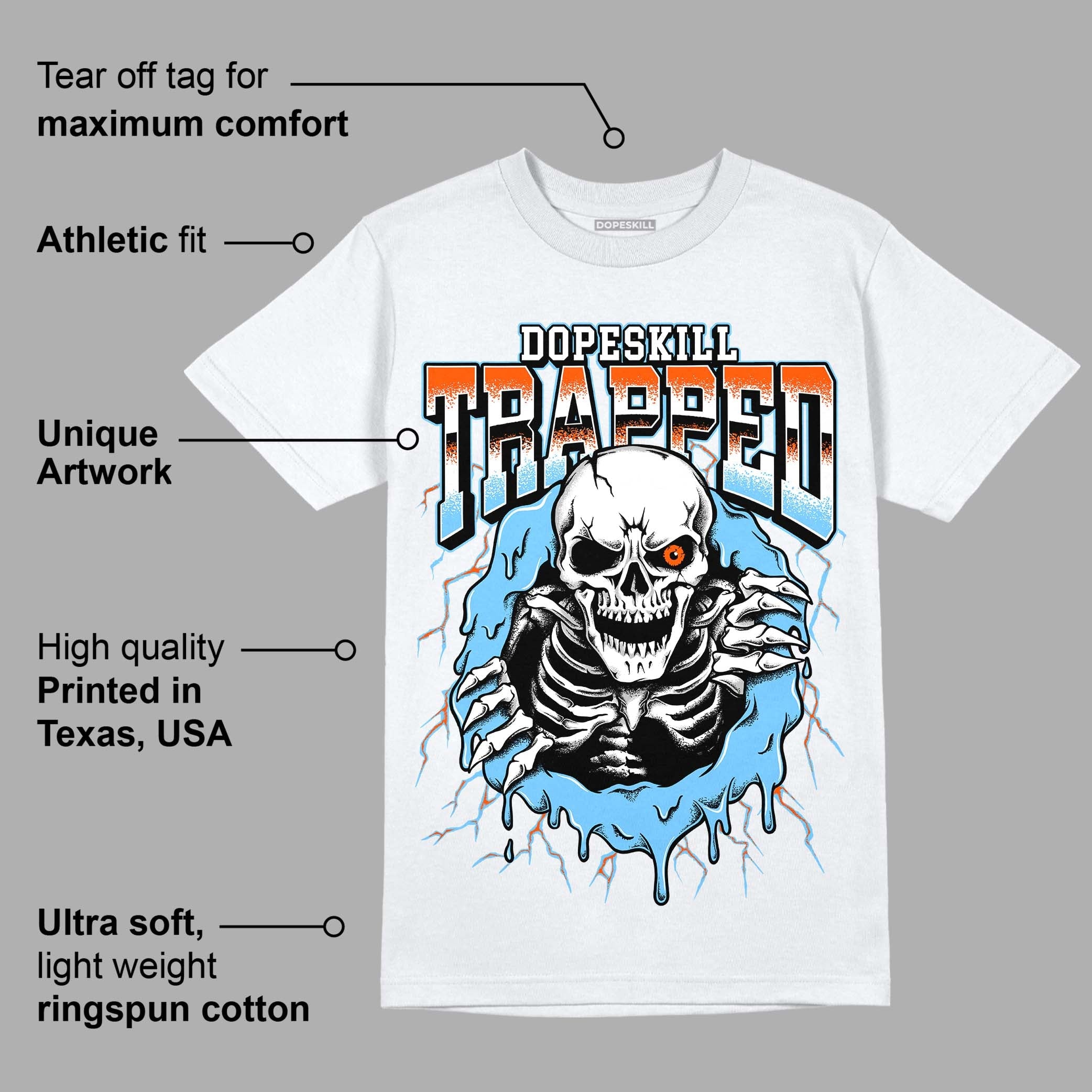 Dunk Low Futura University Blue superstreetwear T-Shirt Trapped Halloween Graphic