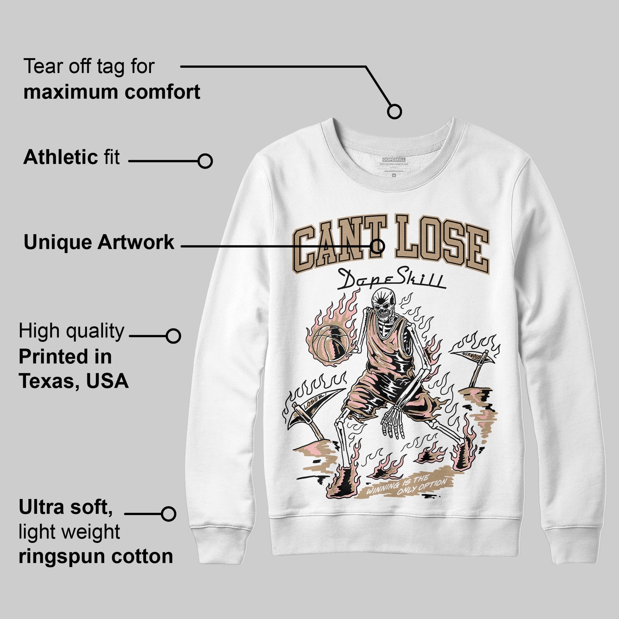 AIR FORCE 1 LINEN superstreetwear Sweatshirt Cant Lose Graphic