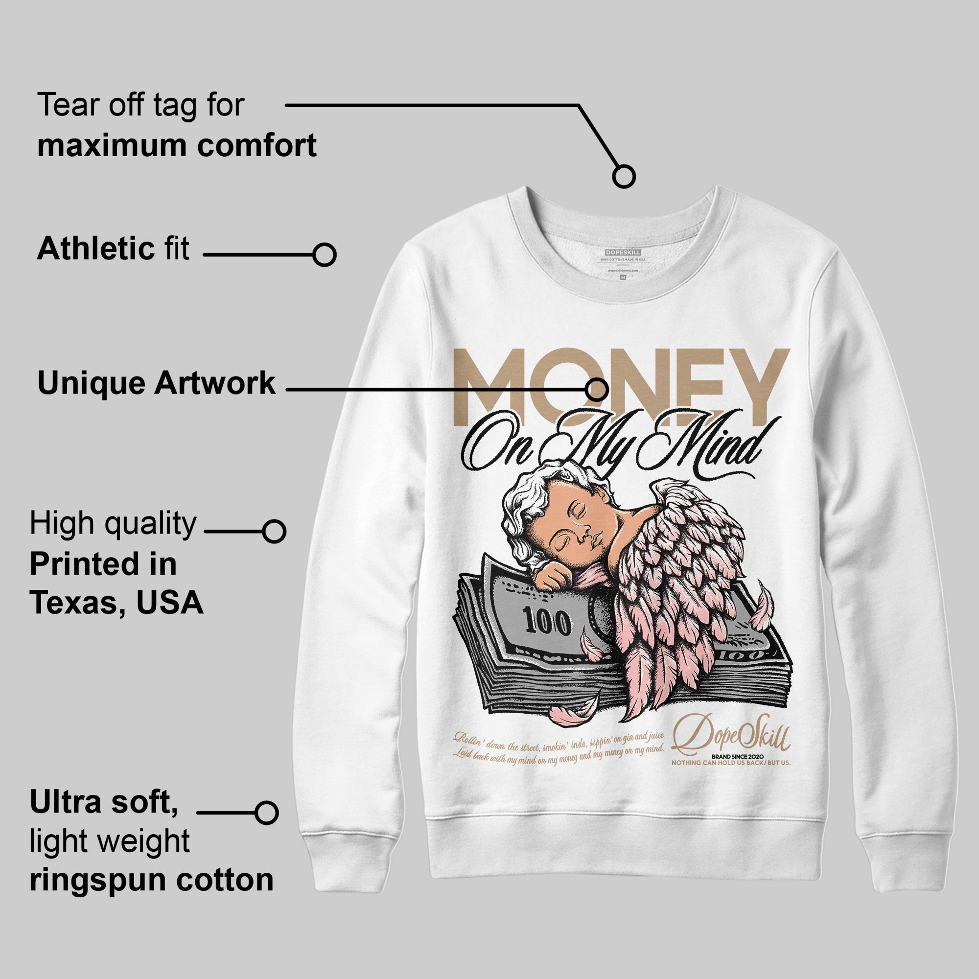 AIR FORCE 1 LINEN superstreetwear Sweatshirt MOMM Graphic