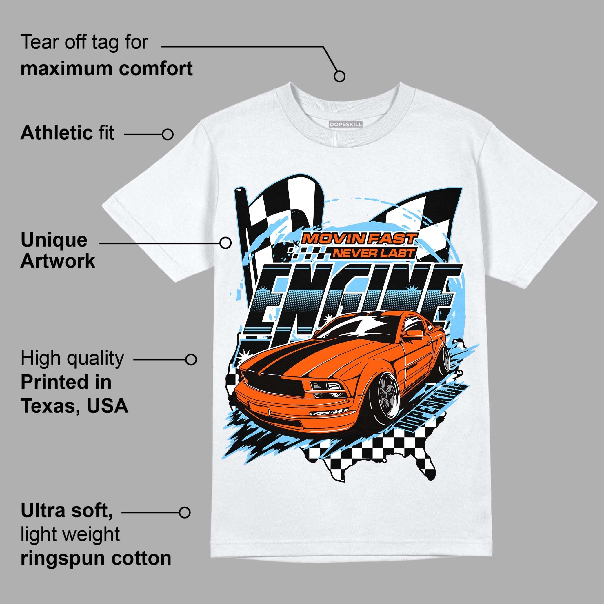 Dunk Low Futura University Blue superstreetwear T-Shirt ENGINE Tshirt Graphic