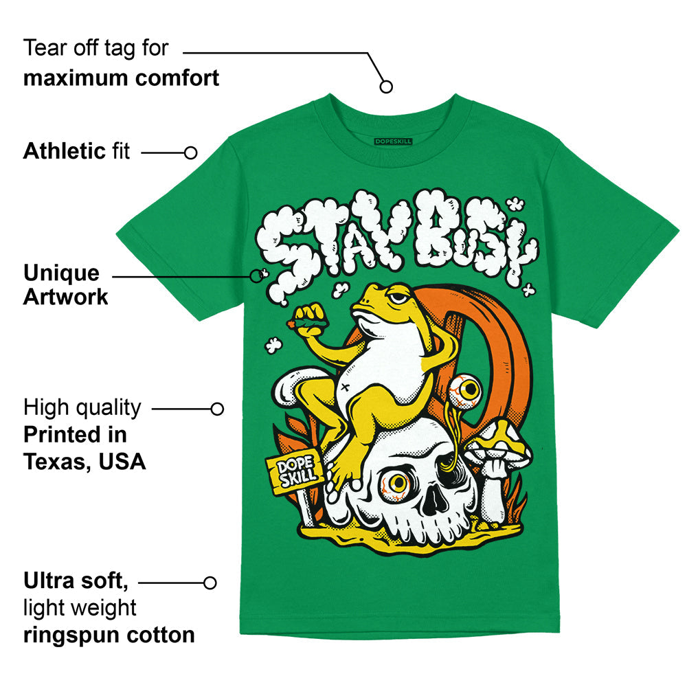 Green Collection superstreetwear Green T-shirt Stay Busy Graphic