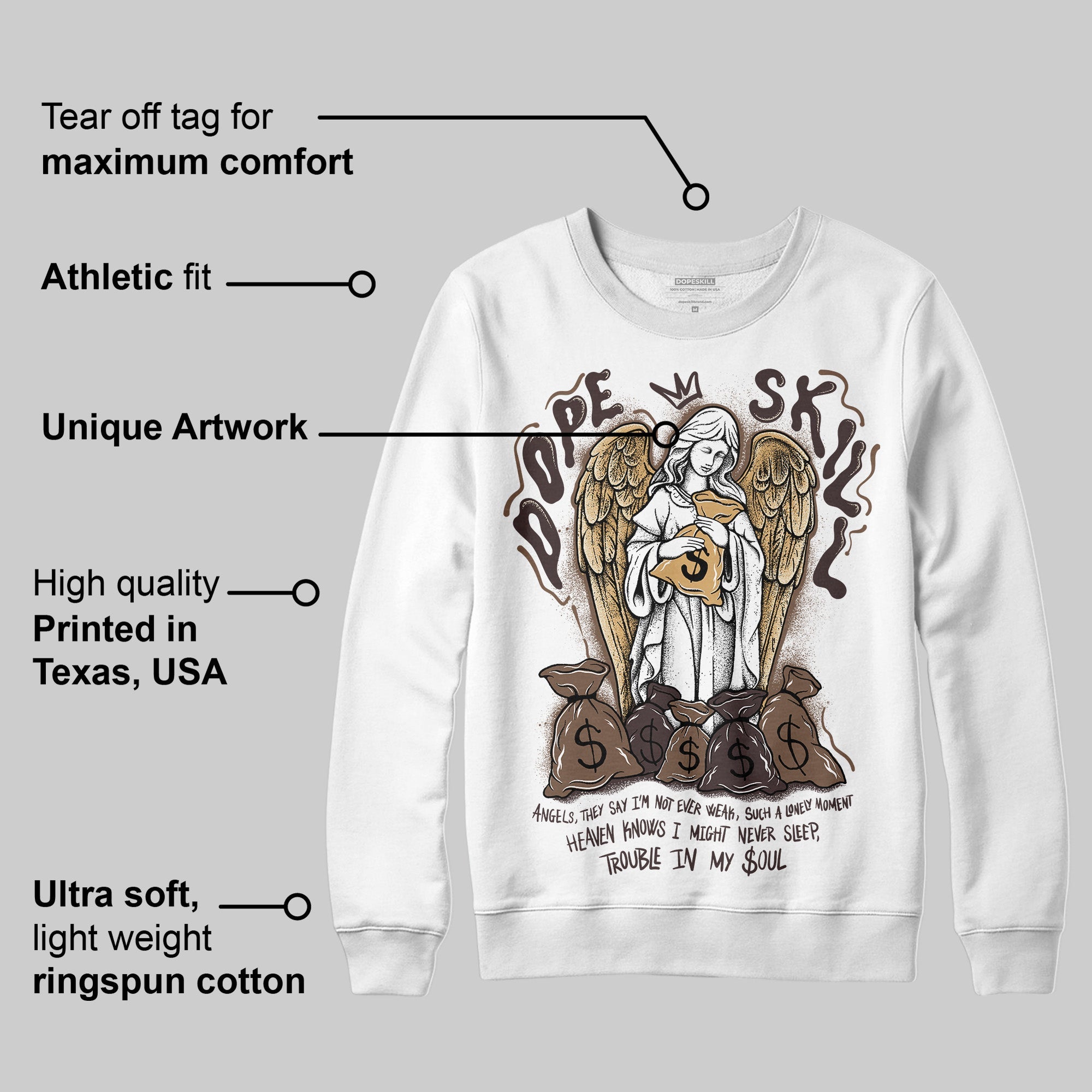 Earth 5s superstreetwear Sweatshirt Angels Graphic