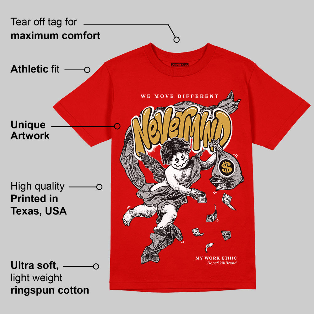 Bred Velvet 11s superstreetwear Red T-shirt Nevermind Graphic