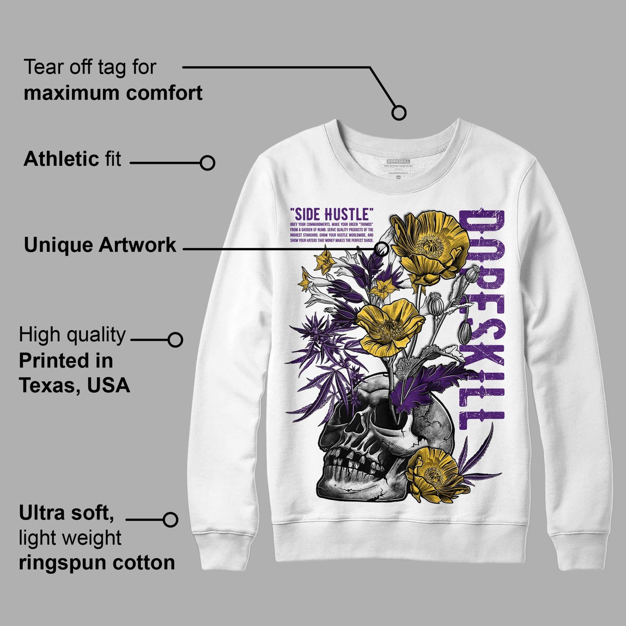 Field Purple 12s superstreetwear Sweatshirt Side Hustle Graphic