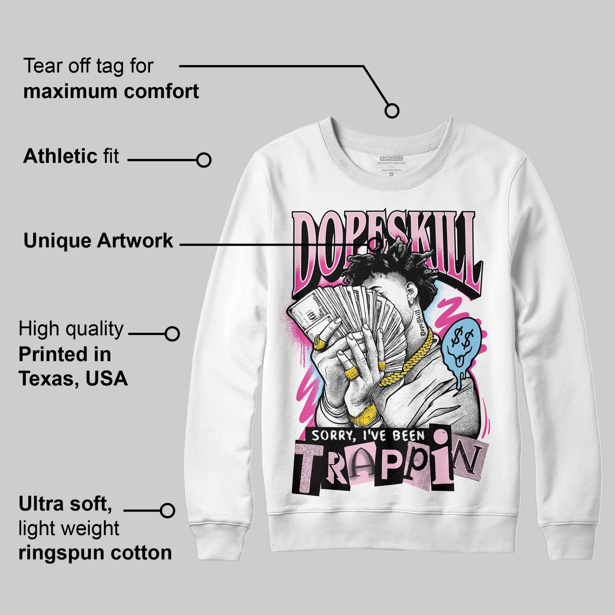 Doernbecher 6s superstreetwear Sweatshirt Sorry I've Been Trappin Graphic