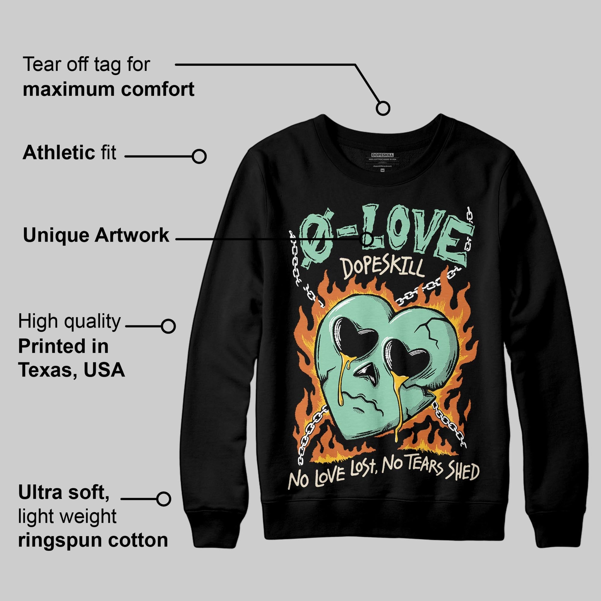 SB Dunk ¡°Rodeo¡± superstreetwear Sweatshirt Crying Heart Graphic