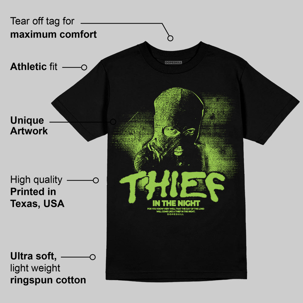 Neon Green Collection superstreetwear T-Shirt Thief In The Night Graphic