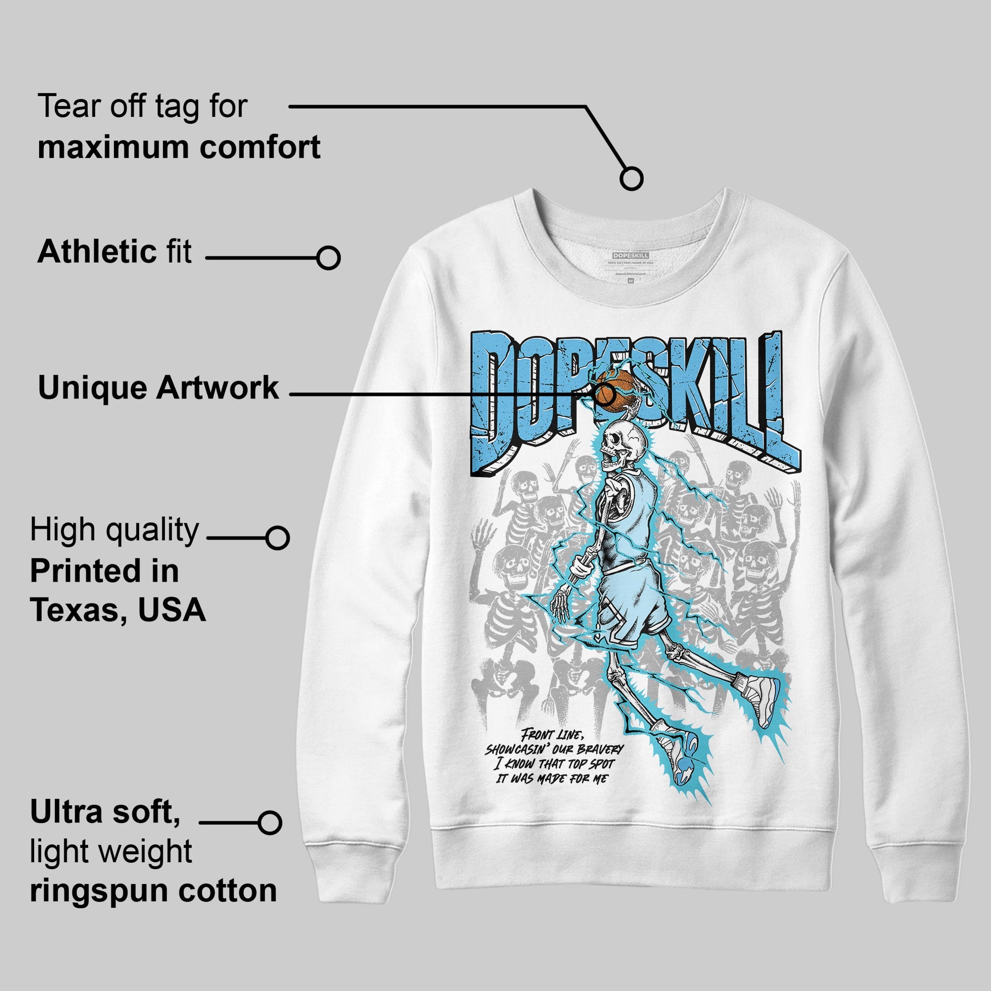 Legend Blue 11s superstreetwear Sweatshirt Thunder Dunk Graphic