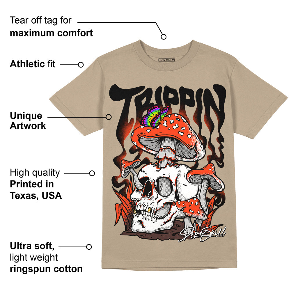 Latte 1s superstreetwear Medium Brown T-shirt Trippin Graphic