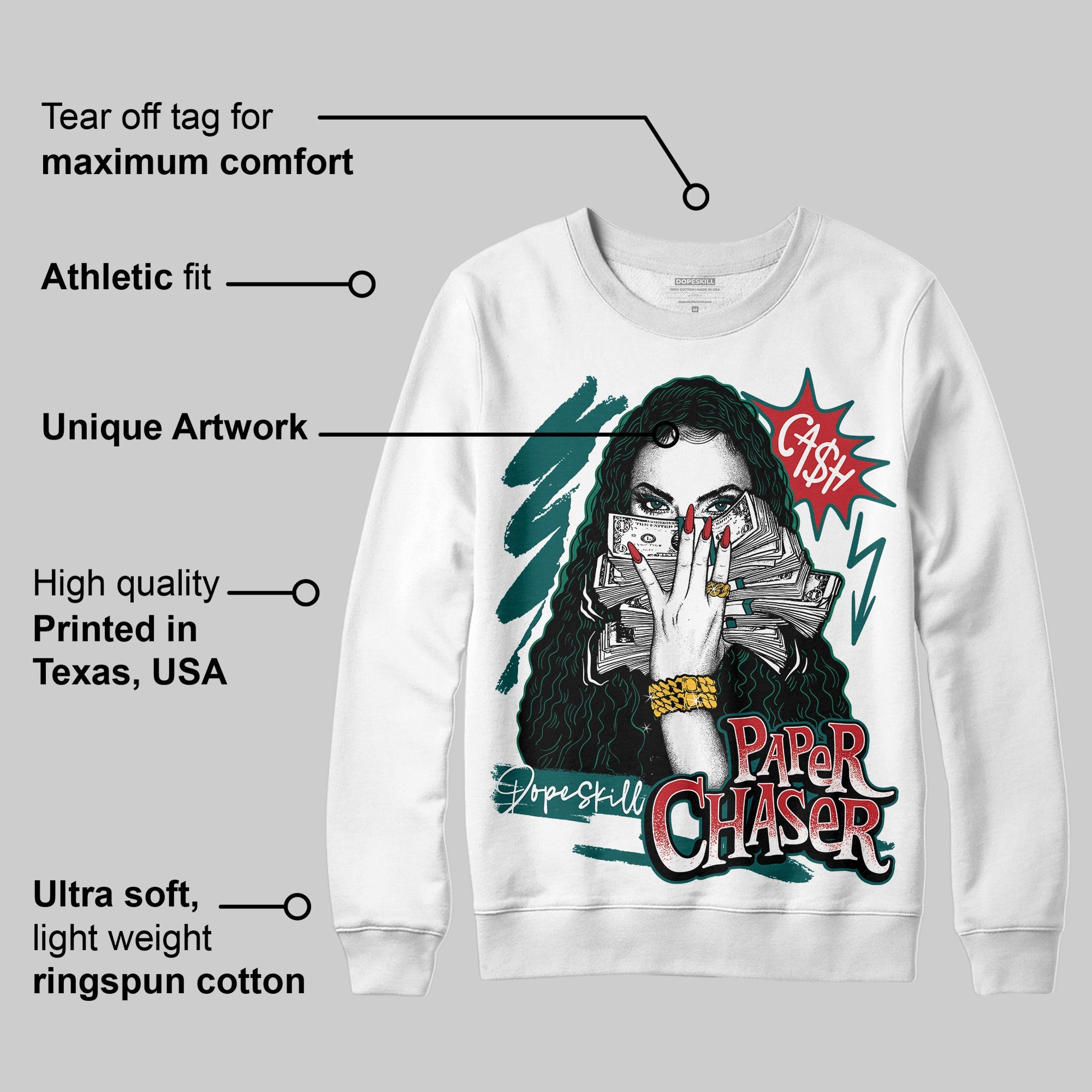 Gel 1130 White Dark Neptune superstreetwear Sweatshirt NPC Graphic