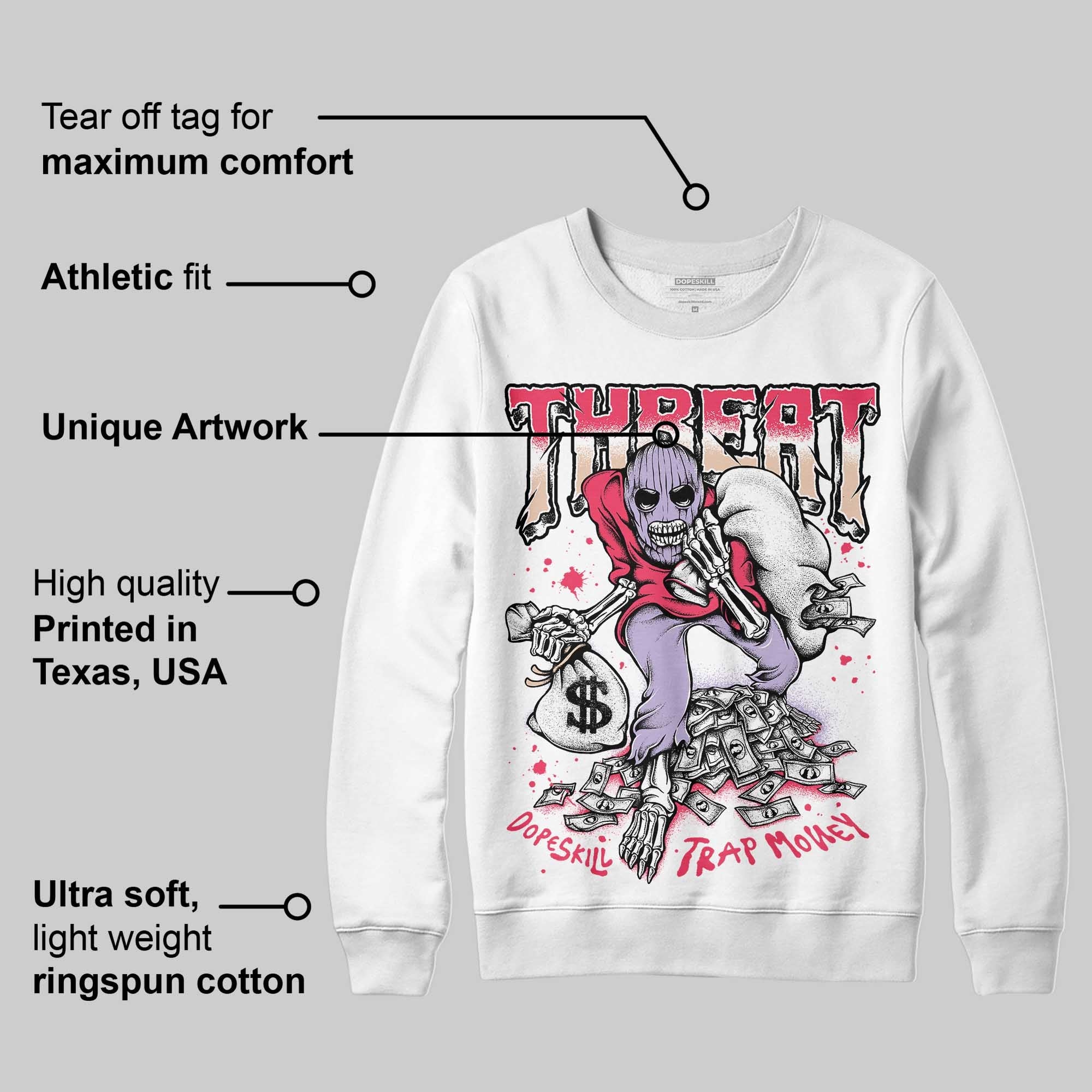 Peanut Butter Jelly 5s superstreetwear Sweatshirt Threat Graphic