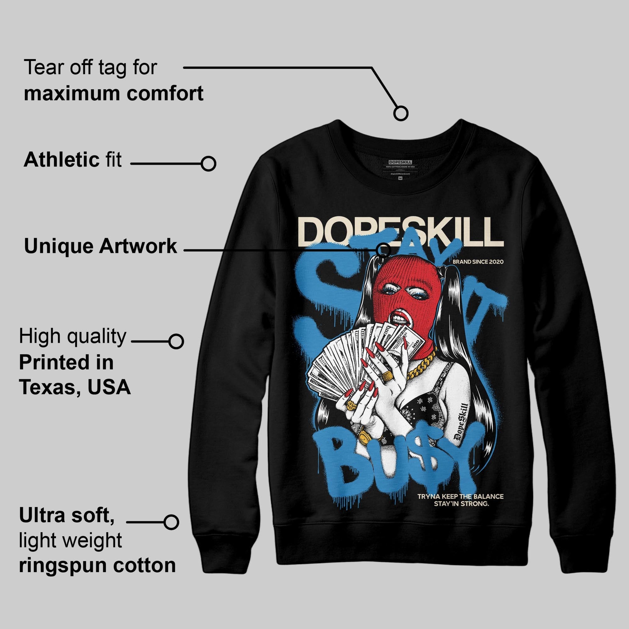 Rare Air 3s superstreetwear Sweatshirt Stay It Busy Graphic
