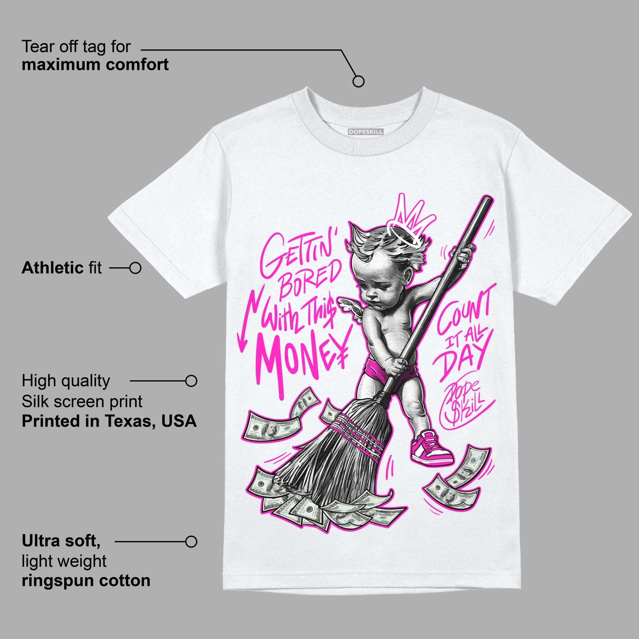 Dunk Low Active Fuchsia superstreetwear T-Shirt Gettin Bored With This Money Graphic