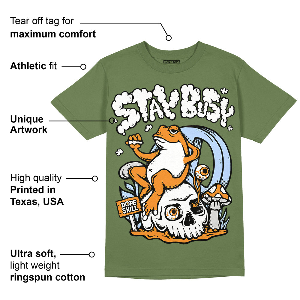 Olive 5s superstreetwear Olive T-shirt Stay Busy Graphic