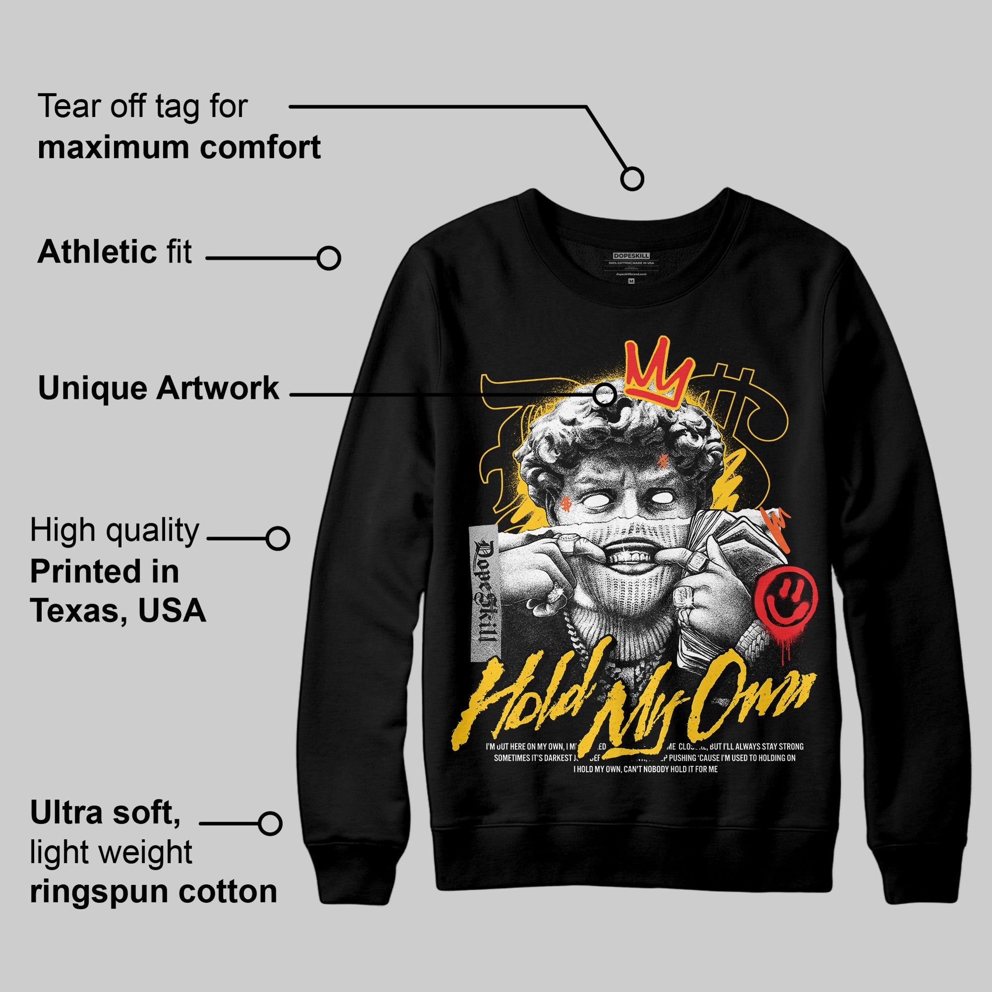 Yellow Collection superstreetwear Sweatshirt In My Way Graphic