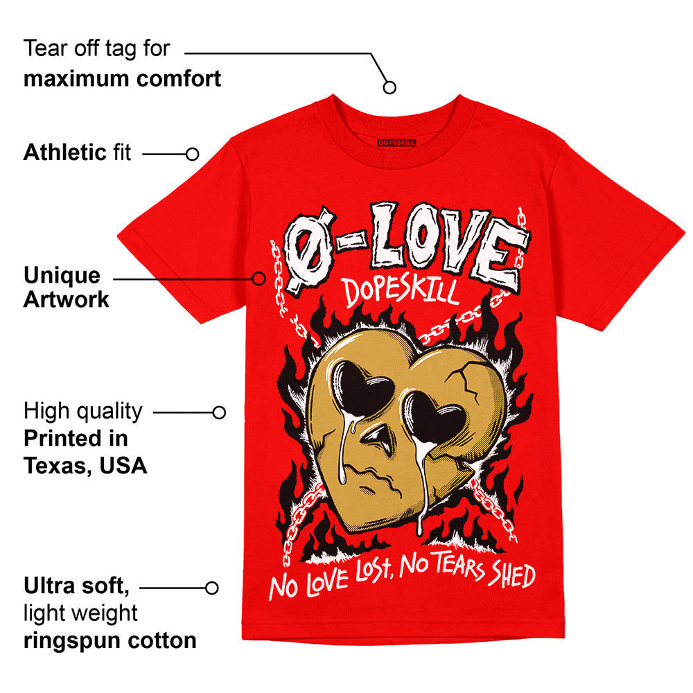 Red Collection superstreetwear Red T-shirt Crying Heart Graphic