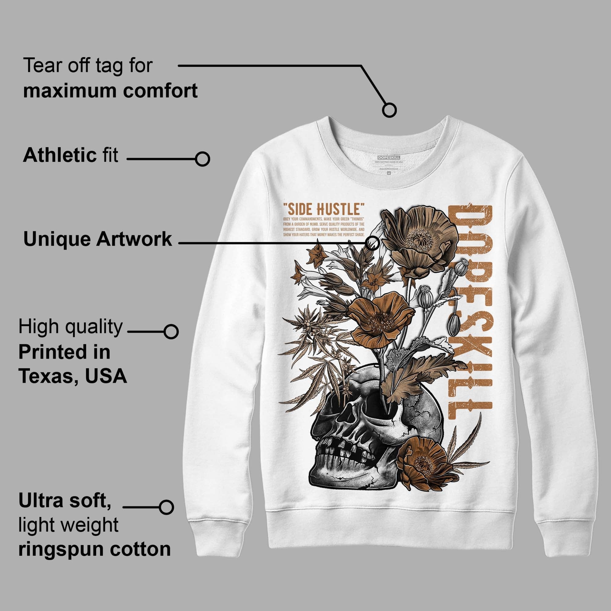 Palomino 3s superstreetwear Sweatshirt Side Hustle Graphic