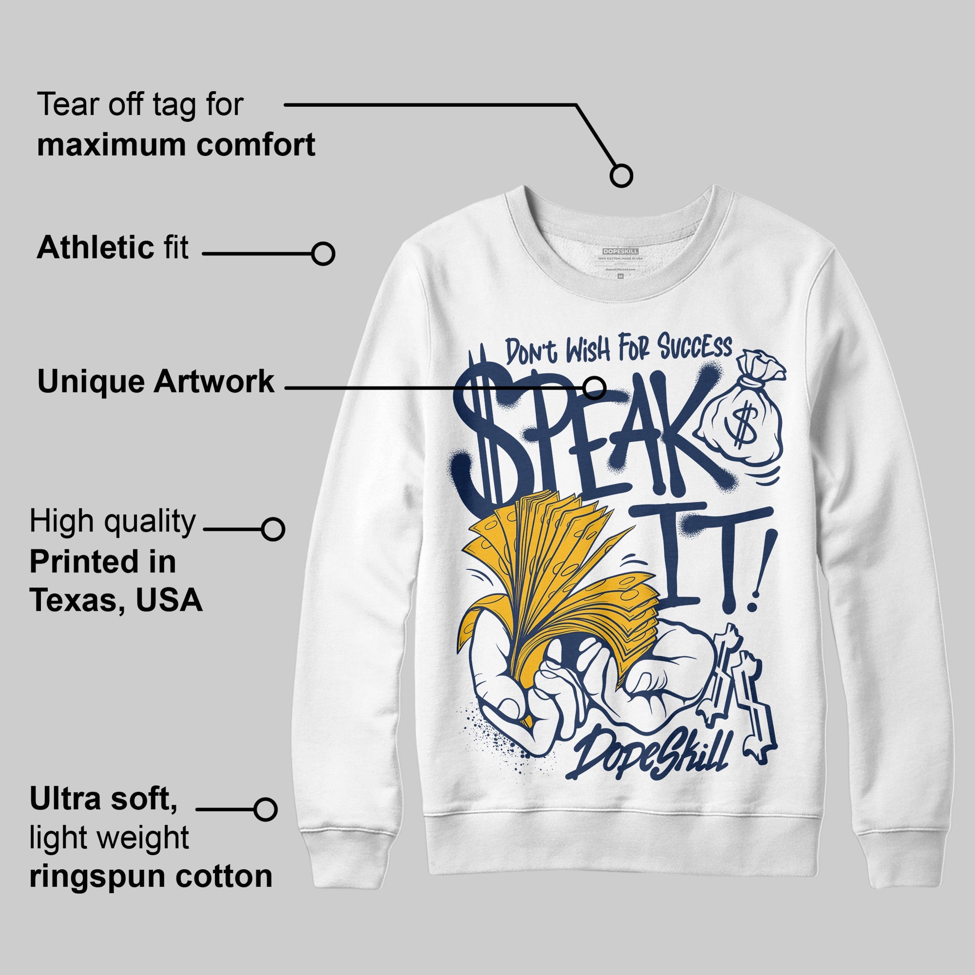 Retro Dunk From Above 4s superstreetwear Sweatshirt Speak It Graphic