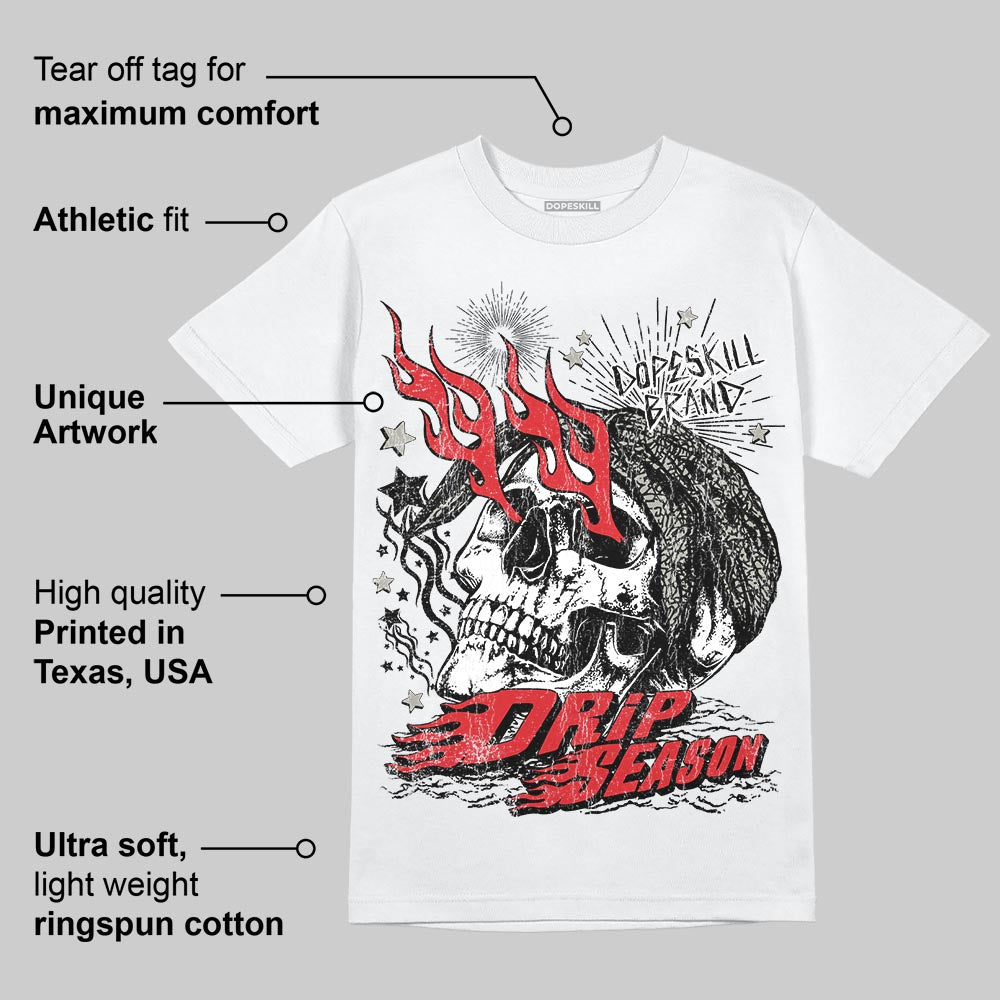 Fire Red 3s superstreetwear T-Shirt Drip Season Graphic