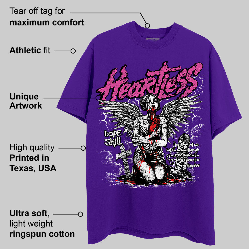 PURPLE Collection superstreetwear Purple T-shirt Heartless Graphic