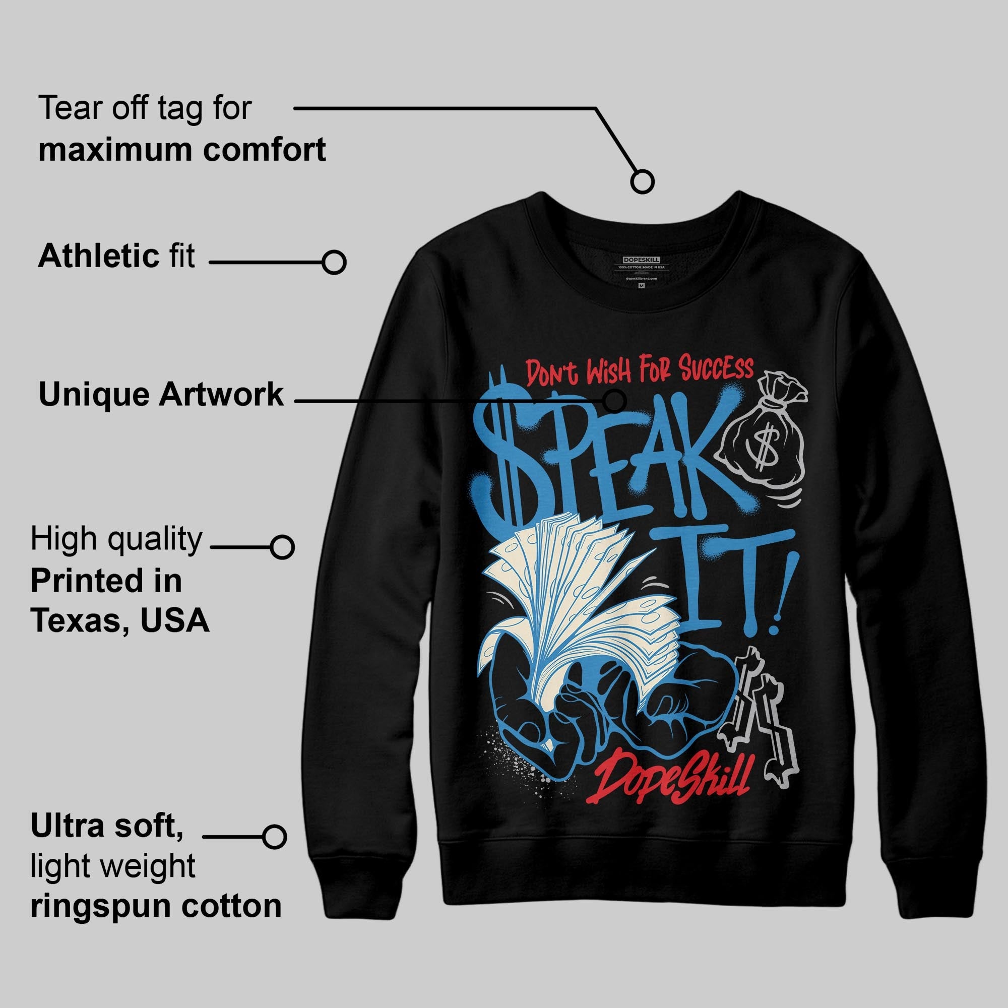 Rare Air 3s superstreetwear Sweatshirt Speak It Graphic