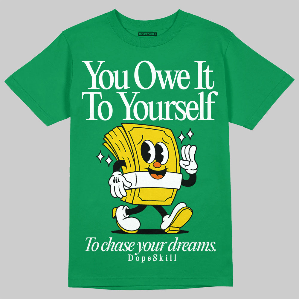 Green Collection superstreetwear Green T-shirt Owe It To Yourself Graphic