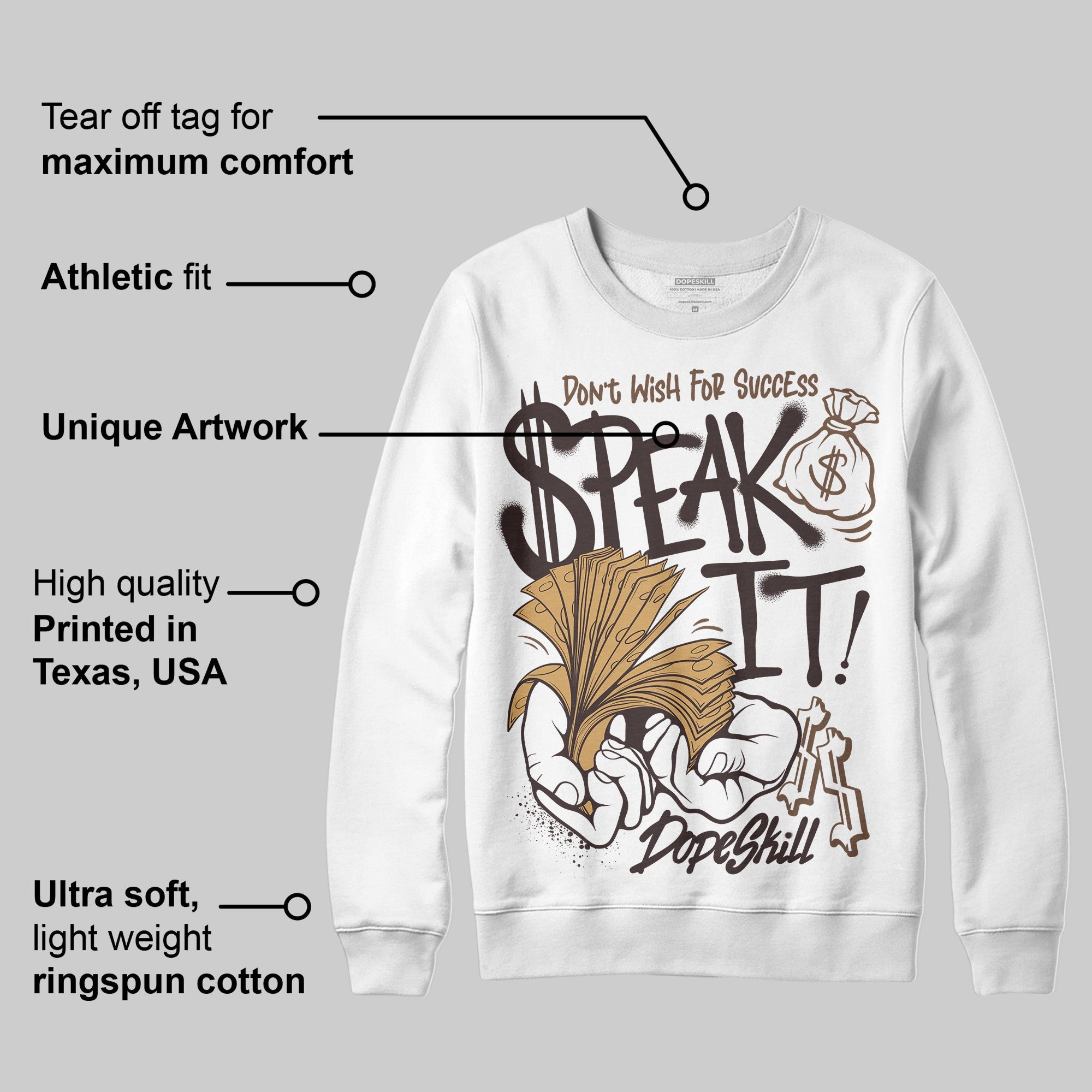Earth 5s superstreetwear Sweatshirt Speak It Graphic