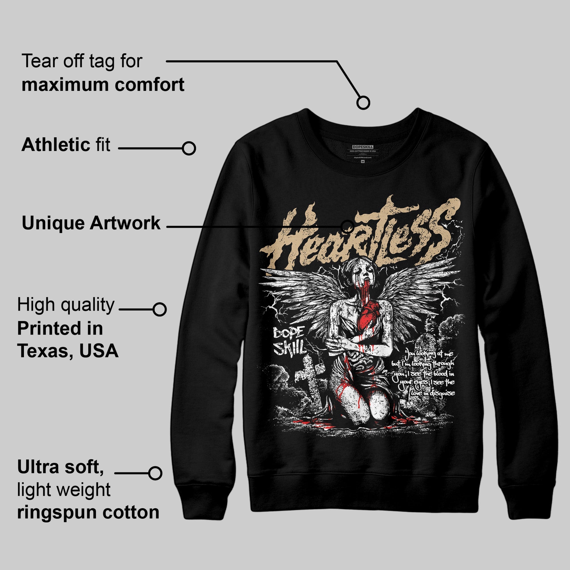 TAN Collection superstreetwear Sweatshirt Heartless Graphic