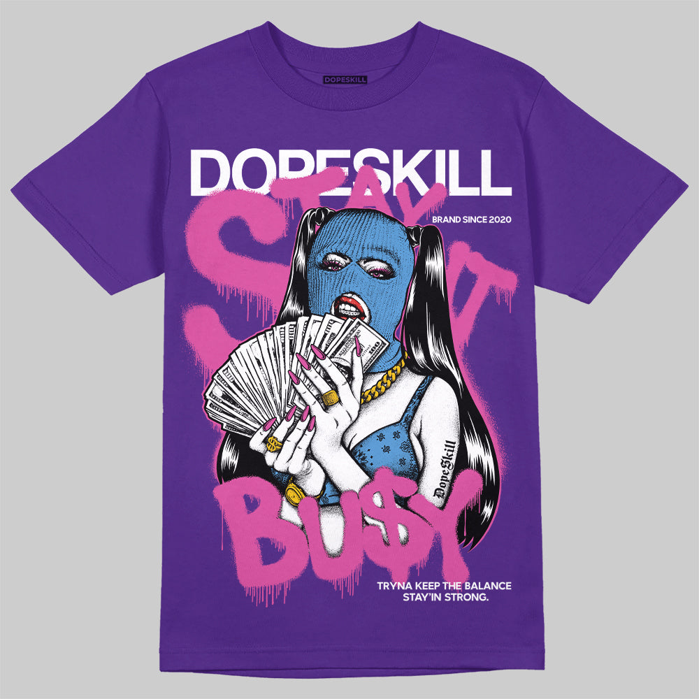 PURPLE Collection superstreetwear Purple T-shirt Stay It Busy Graphic