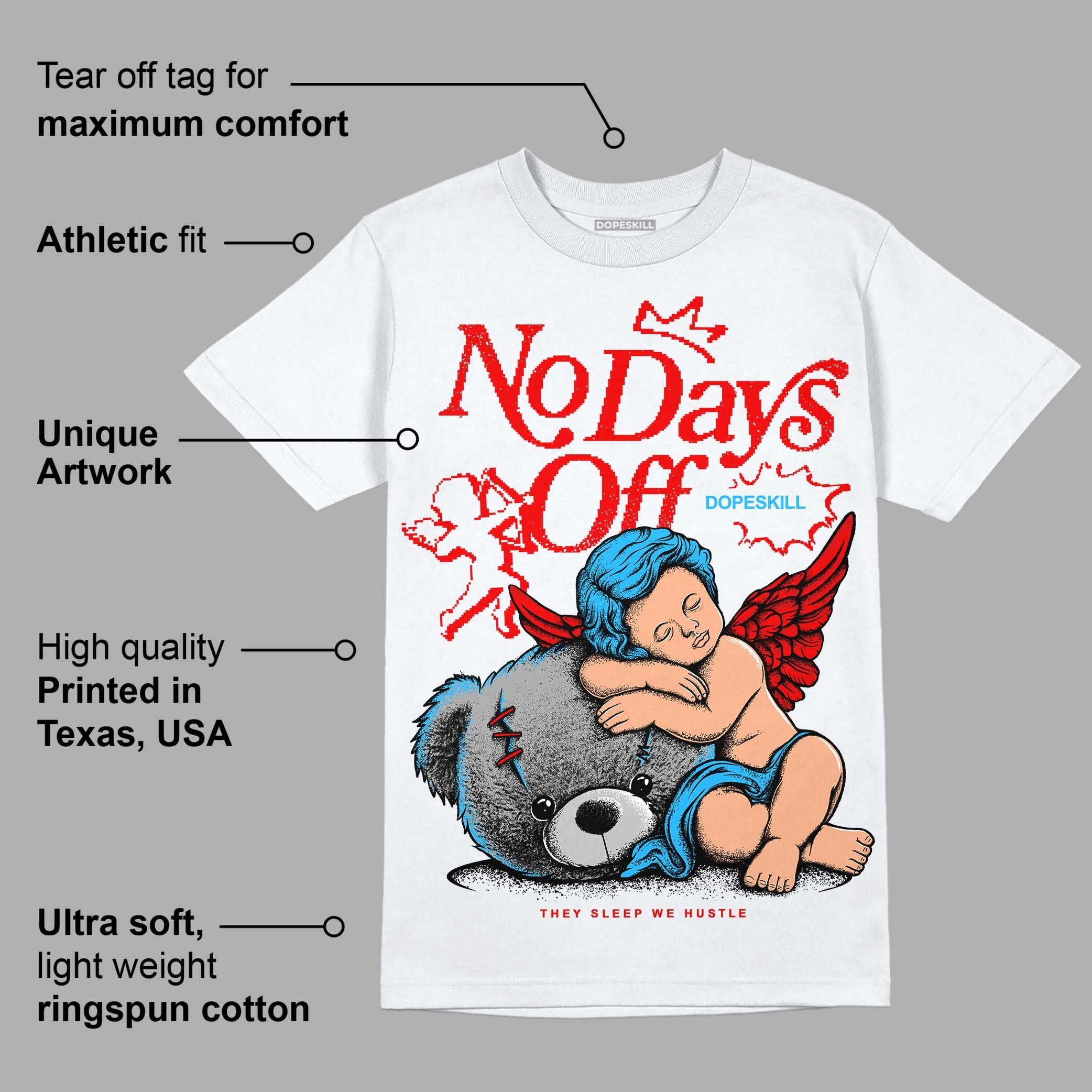 Cherry 12s superstreetwear T-Shirt New No Days Off Graphic