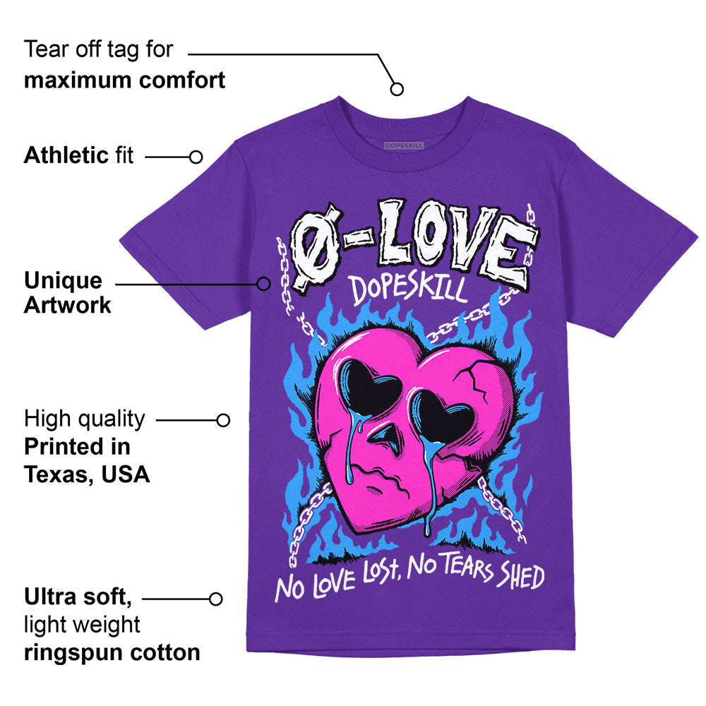 PURPLE Collection superstreetwear Purple T-shirt Crying Heart Graphic