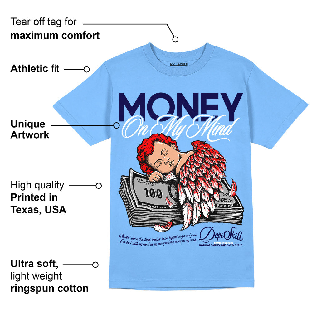 Powder Blue 9s superstreetwear Sky Blue T-shirt MOMM Graphic