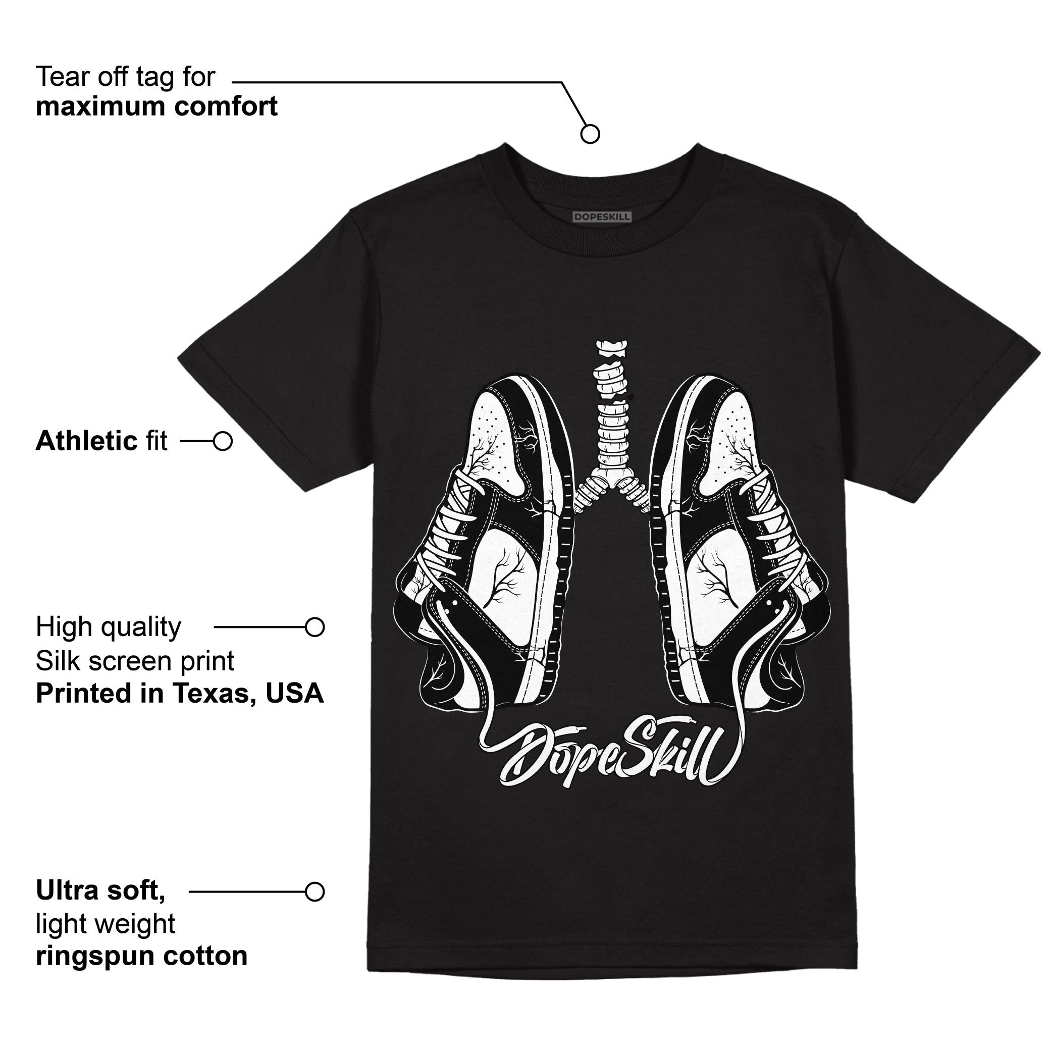 Dunk Low Panda White Black superstreetwear T-Shirt Breathe Graphic