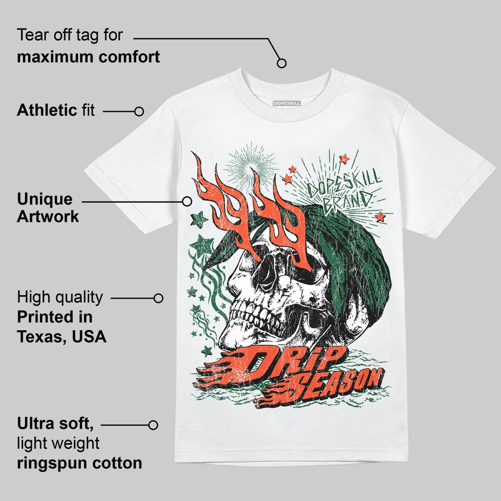 Dunk Team Dark Green Orange superstreetwear T-Shirt Drip Season Graphic