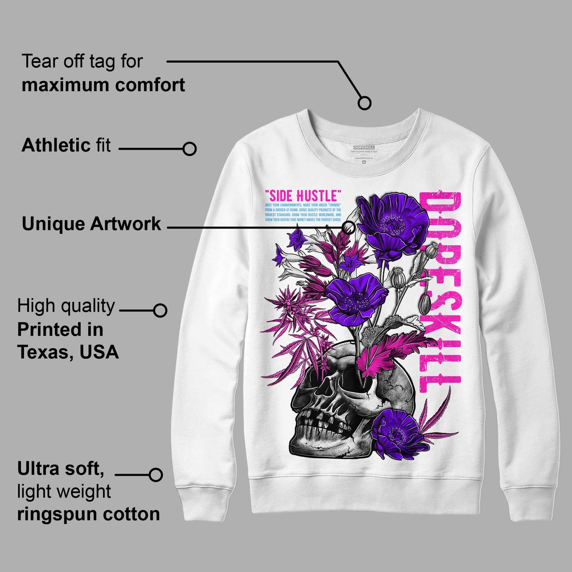 Dunk Low Active Fuchsia superstreetwear Sweatshirt Side Hustle Graphic