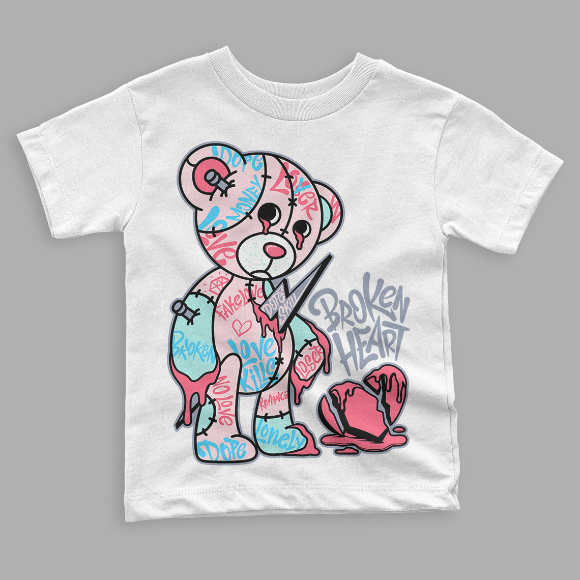 Easter 5s superstreetwear Toddler Kids T-shirt Broken Heart Graphic