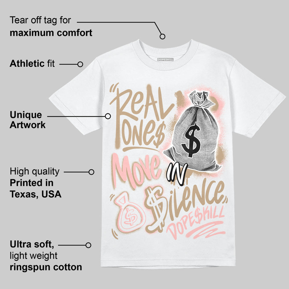 AIR FORCE 1 LINEN superstreetwear T-Shirt Real Ones Move In Silence Graphic